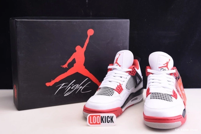 1st Kicks Jordan Red Retro Air Fire 4 DC7770-160 (2020) 0725